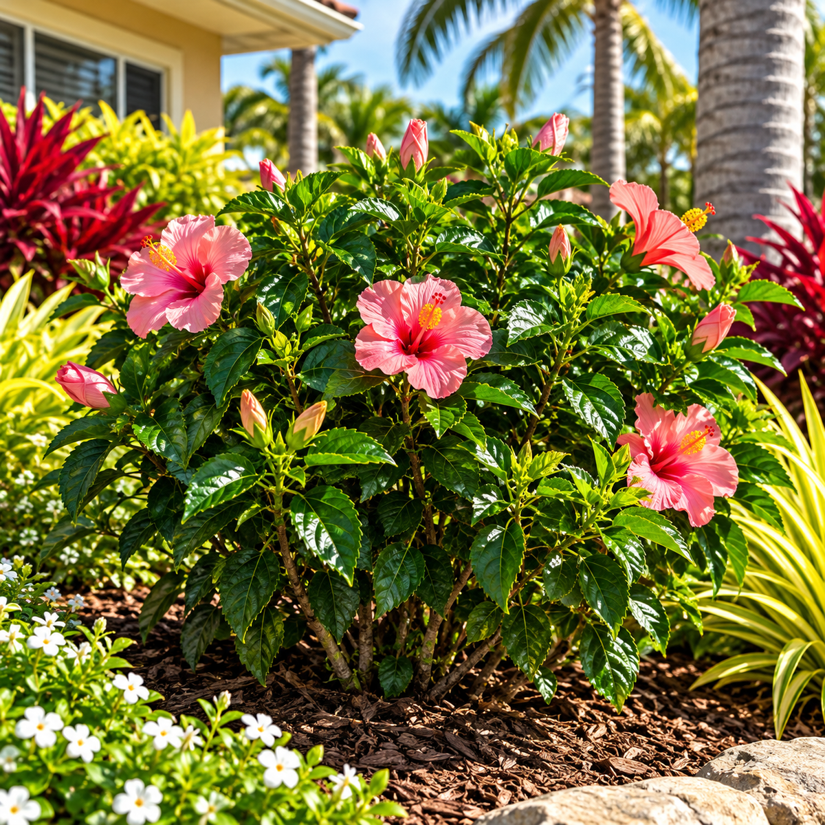 Hibiscus Painted Lady Pink